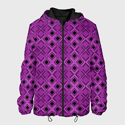 Мужская куртка Геометрический узор в пурпурных и лиловых тонах
