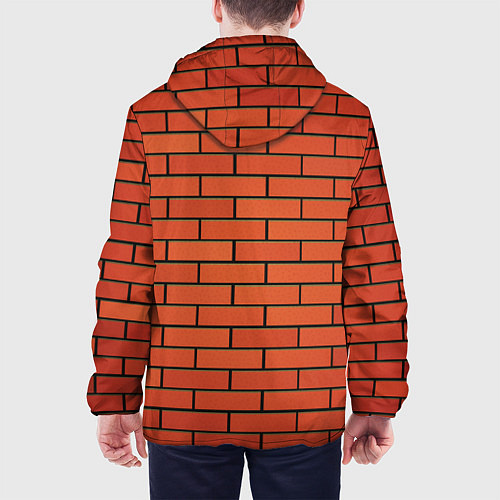Мужская куртка Кирпичная стена / 3D-Белый – фото 4