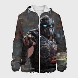 Куртка с капюшоном мужская Gears of war Клейтон Кармайн, цвет: 3D-белый