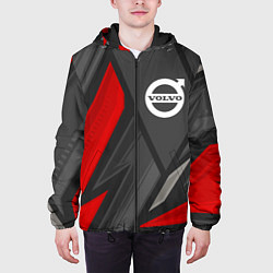 Куртка с капюшоном мужская Volvo sports racing, цвет: 3D-черный — фото 2