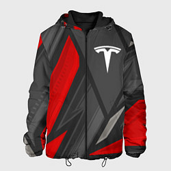 Куртка с капюшоном мужская Tesla sports racing, цвет: 3D-черный