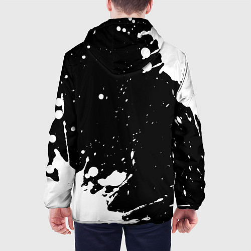 Мужская куртка Children of Bodom и рок символ на темном фоне / 3D-Черный – фото 4