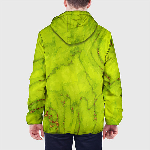 Мужская куртка Abstraction green / 3D-Белый – фото 4