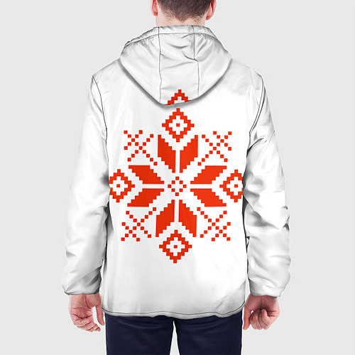 Мужская куртка Удмуртский узор / 3D-Белый – фото 4