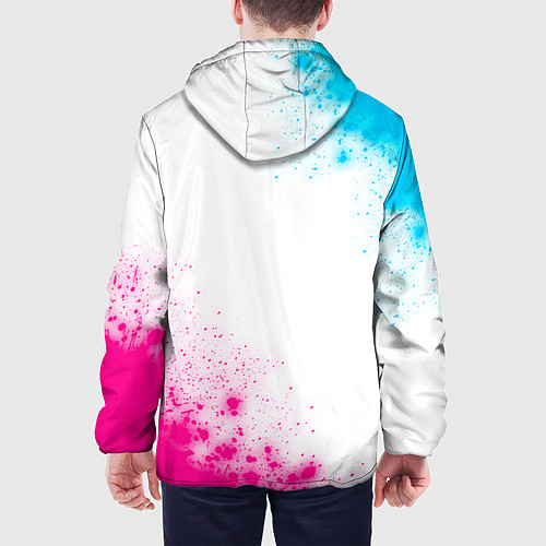 Мужская куртка Twenty One Pilots neon gradient style: надпись, си / 3D-Черный – фото 4