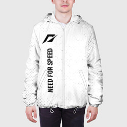 Куртка с капюшоном мужская Need for Speed glitch на светлом фоне: по-вертикал, цвет: 3D-белый — фото 2