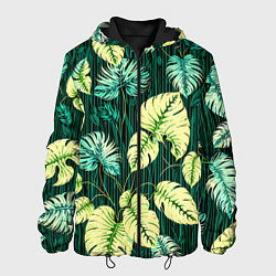 Мужская куртка Листья узор тропический