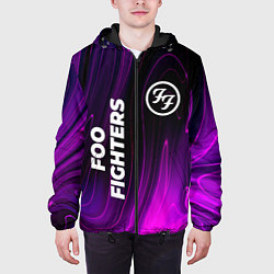 Куртка с капюшоном мужская Foo Fighters violet plasma, цвет: 3D-черный — фото 2