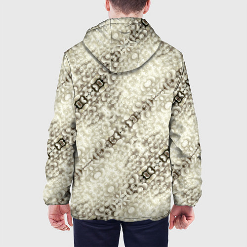 Мужская куртка Жемчужная россыпь / 3D-Белый – фото 4