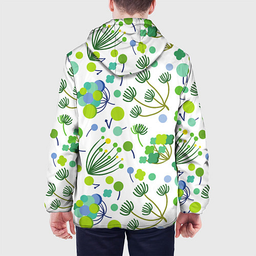 Мужская куртка Green bloom / 3D-Черный – фото 4