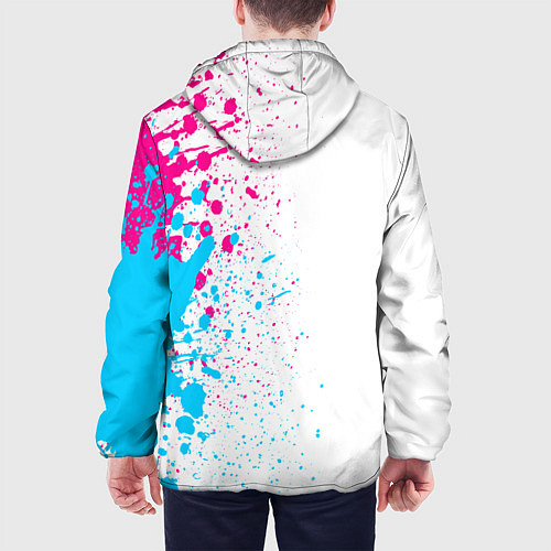 Мужская куртка Twenty One Pilots neon gradient style: по-вертикал / 3D-Черный – фото 4