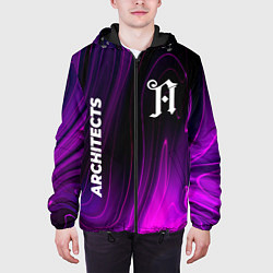 Куртка с капюшоном мужская Architects violet plasma, цвет: 3D-черный — фото 2