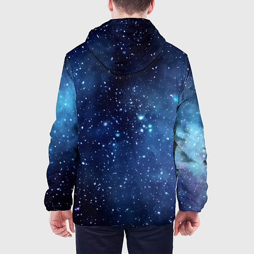 Мужская куртка Звездное небо - нейросеть / 3D-Белый – фото 4