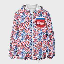 Куртка с капюшоном мужская Made in Russia, цвет: 3D-белый