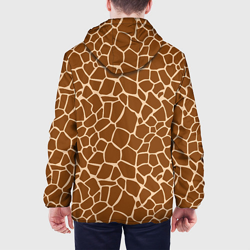 Мужская куртка Пятнистая шкура жирафа / 3D-Белый – фото 4