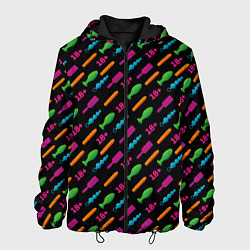 Куртка с капюшоном мужская Sex Shop, цвет: 3D-черный
