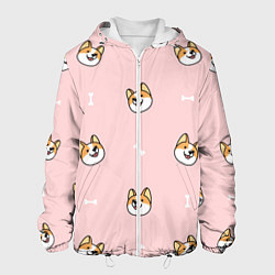 Мужская куртка Pink corgi