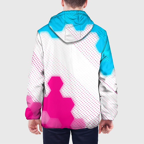 Мужская куртка Haval neon gradient style: надпись, символ / 3D-Черный – фото 4