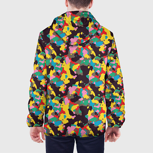 Мужская куртка Модный красочный камуфляж / 3D-Белый – фото 4
