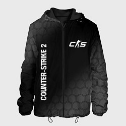 Куртка с капюшоном мужская Counter-Strike 2 glitch на темном фоне: надпись, с, цвет: 3D-черный