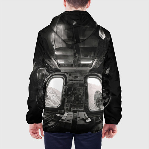 Мужская куртка Ксеноморф в каюте космического корабля / 3D-Белый – фото 4