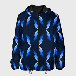 Куртка с капюшоном мужская Синяя ночь, цвет: 3D-черный