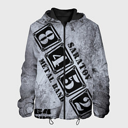 Куртка с капюшоном мужская 8452 metal band Саратов, цвет: 3D-черный
