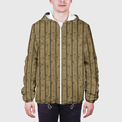Куртка с капюшоном мужская Дубовые доски, цвет: 3D-белый — фото 2