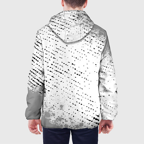 Мужская куртка Death Stranding glitch на светлом фоне: надпись, с / 3D-Белый – фото 4