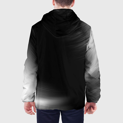 Мужская куртка Slipknot glitch на темном фоне: по-вертикали / 3D-Черный – фото 4