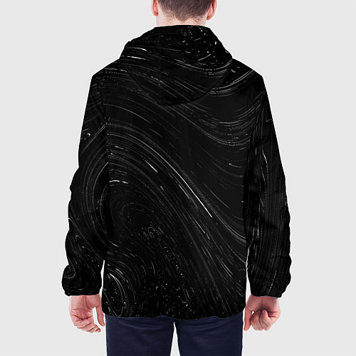 Мужская куртка Date A Live glitch на темном фоне: по-вертикали / 3D-Черный – фото 4