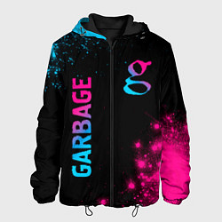 Мужская куртка Garbage - neon gradient: надпись, символ