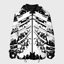 Куртка с капюшоном мужская Mirror abstraction - vogue, цвет: 3D-черный