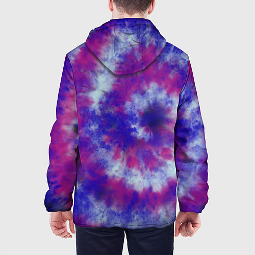 Мужская куртка Tie-Dye дизайн / 3D-Черный – фото 4