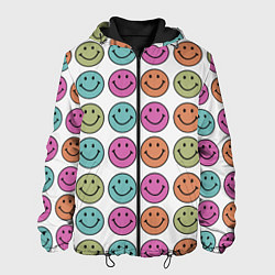 Куртка с капюшоном мужская Smiley face, цвет: 3D-черный