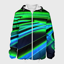 Мужская куртка Green geometry abstract