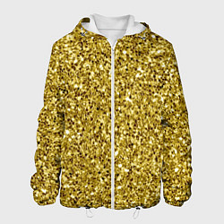 Куртка с капюшоном мужская Золотая крошка, цвет: 3D-белый