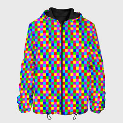 Мужская куртка Разноцветные маленькие квадраты