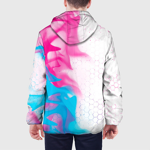 Мужская куртка Portal neon gradient style: по-вертикали / 3D-Черный – фото 4