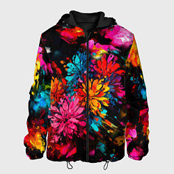 Мужская куртка Краски и цветы