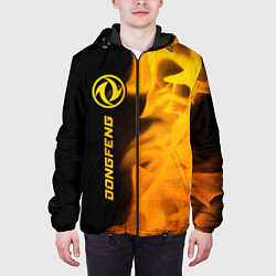 Куртка с капюшоном мужская Dongfeng - gold gradient: по-вертикали, цвет: 3D-черный — фото 2