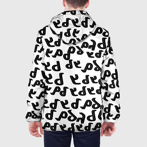 Мужская куртка Ъуъ съука надпись лого / 3D-Белый – фото 4