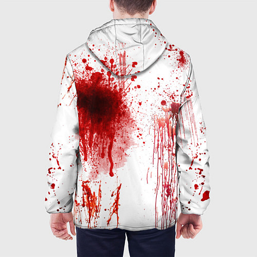 Мужская куртка Брызги крови / 3D-Белый – фото 4