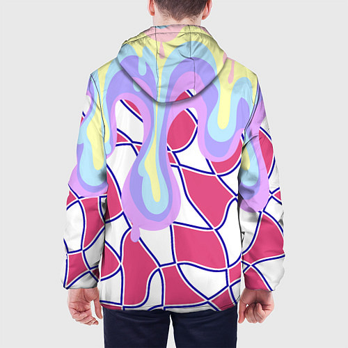 Мужская куртка Rainbow illusion / 3D-Белый – фото 4