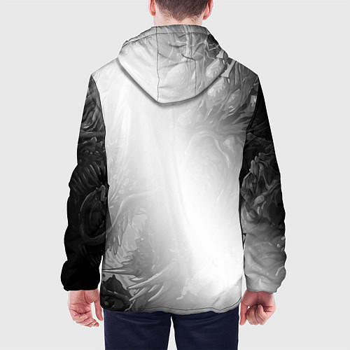 Мужская куртка FNAF glitch на светлом фоне по-вертикали / 3D-Белый – фото 4