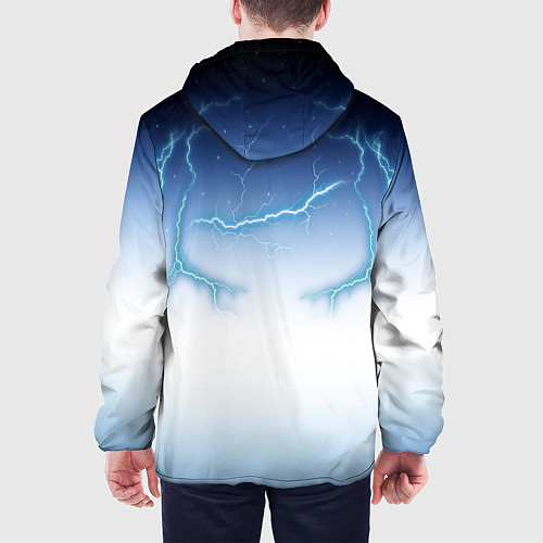 Мужская куртка Молниеносный разряд / 3D-Черный – фото 4
