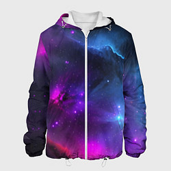 Мужская куртка Бескрайний космос фиолетовый