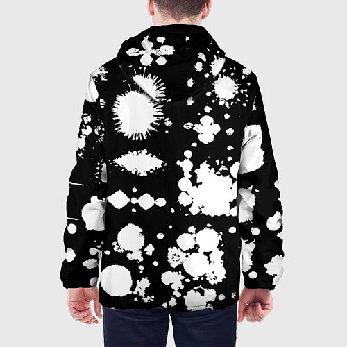 Мужская куртка Фантазийный космический паттерн / 3D-Черный – фото 4