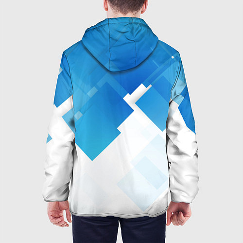 Мужская куртка Subaru art / 3D-Белый – фото 4