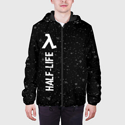 Куртка с капюшоном мужская Half-Life glitch на темном фоне по-вертикали, цвет: 3D-черный — фото 2